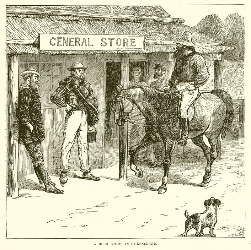 A Bush Store in Queensland by English School