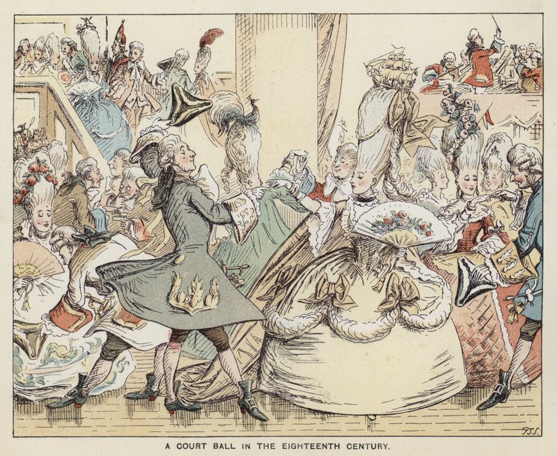 A Court Ball in the 18th Century by English School
