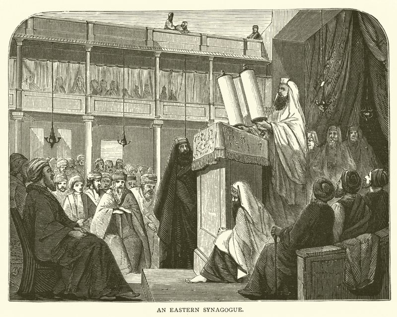 A Eastern Synagogue by English School