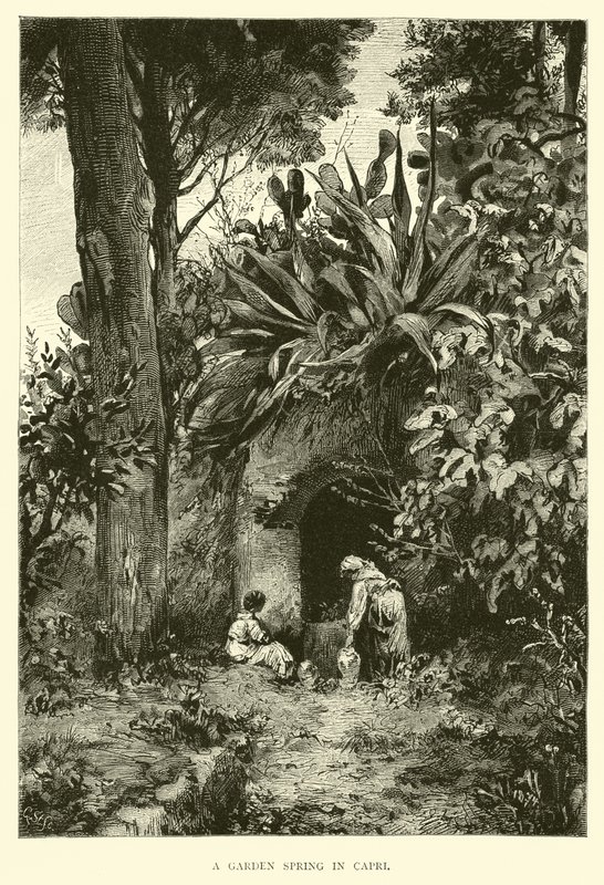 A Garden Spring in Capri by English School