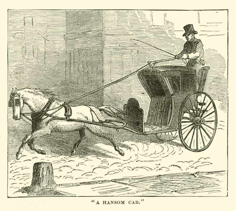 A Hansom Cab by English School
