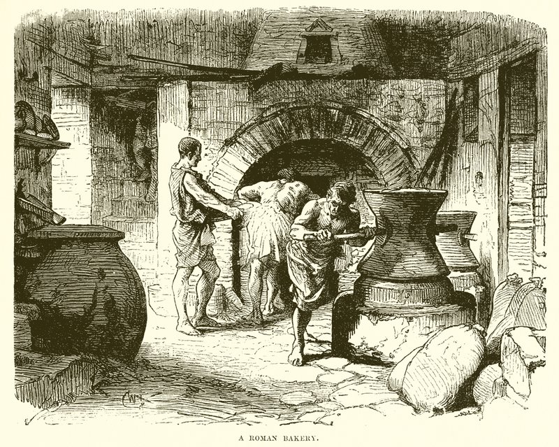 A Roman Bakery by English School