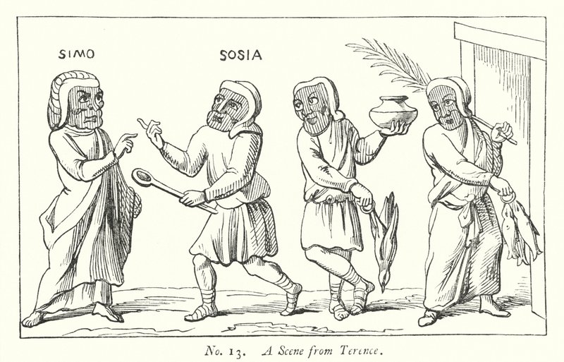 A Scene from Terence by English School