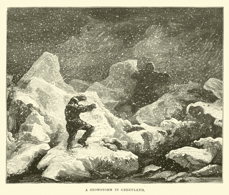 A Snowstorm in Greenland by English School