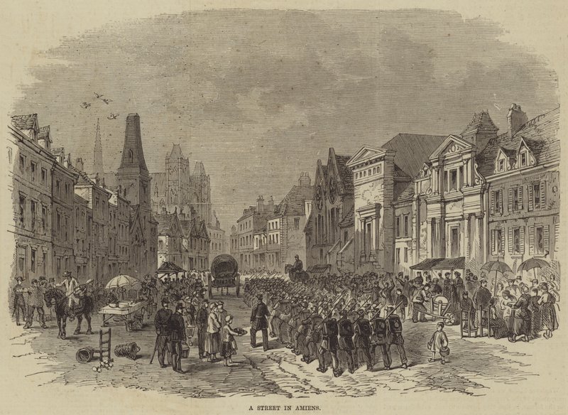 A Street in Amiens by English School