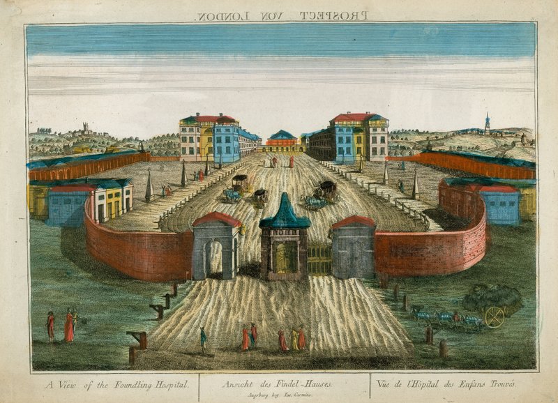A View of the Foundling Hospital by English School