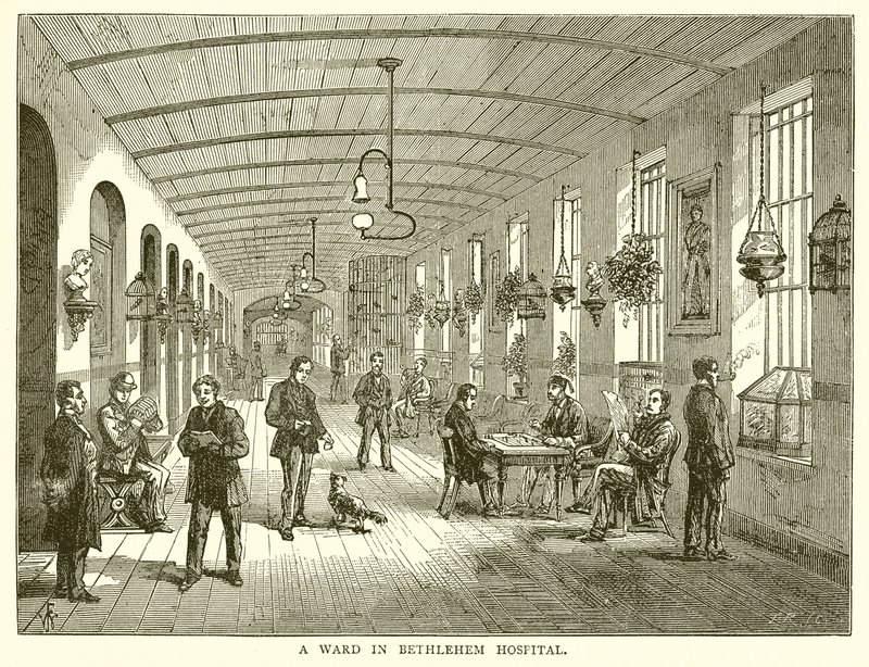 A Ward in Bethlehem Hospital by English School