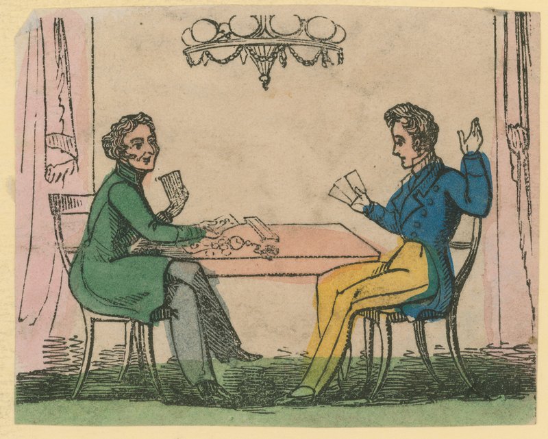 A Game of Cards by English School