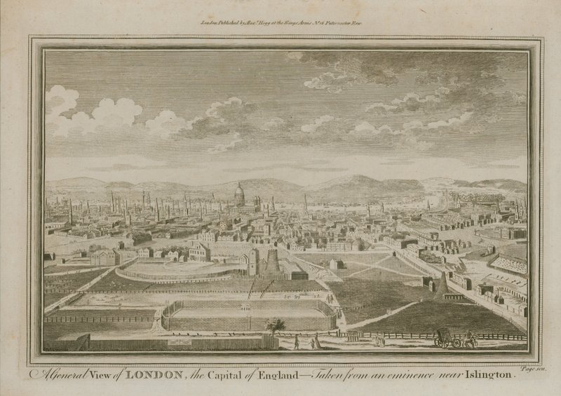 A General View of London by English School