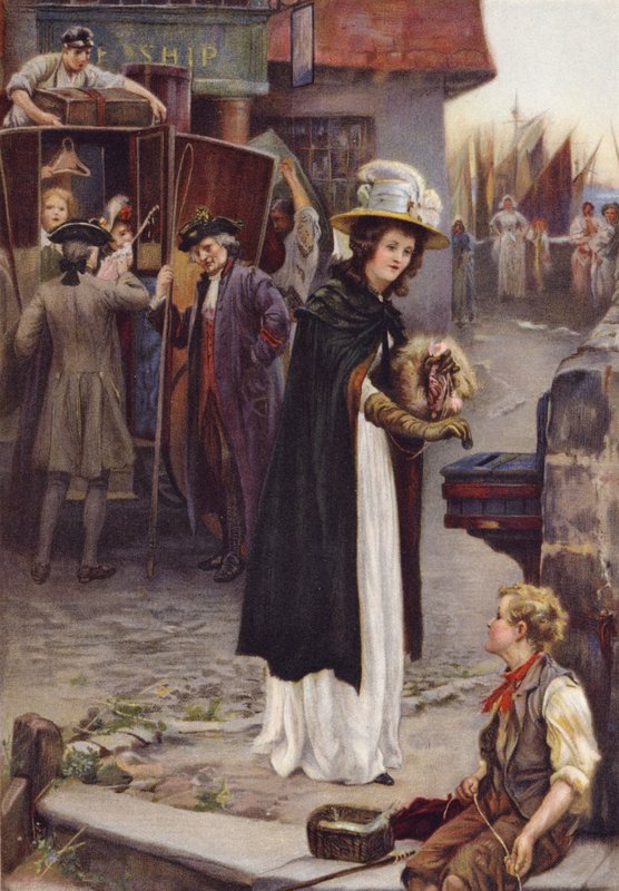 A Gift for the Lifeboat (Engraving) by English School