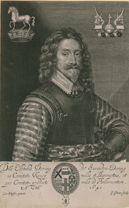 A Portrait of Sir Edward Dering by English School