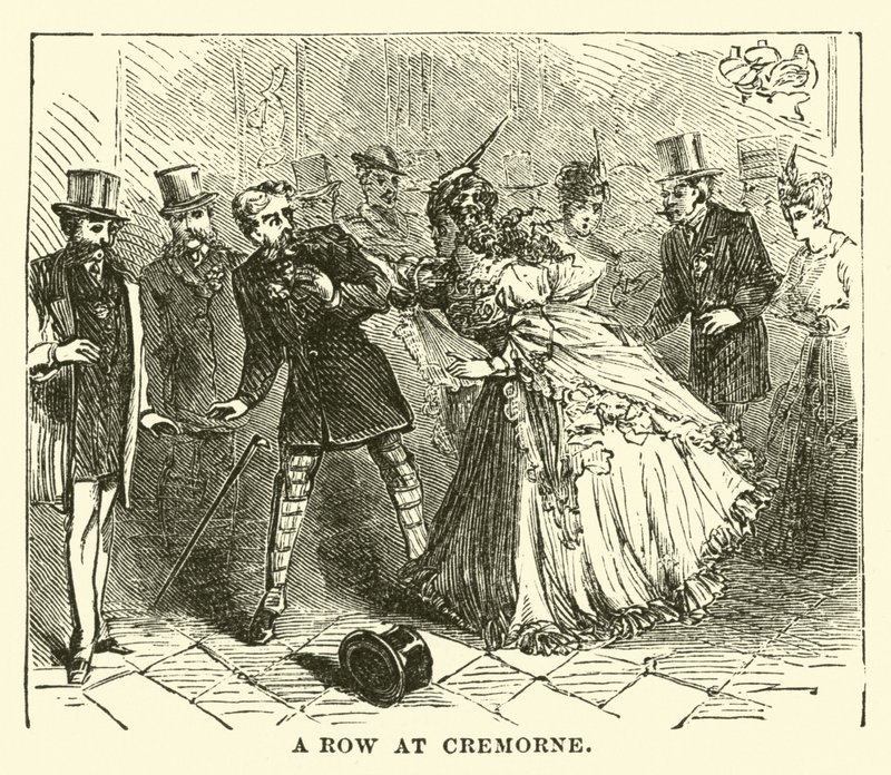 A Row at Cremorne by English School