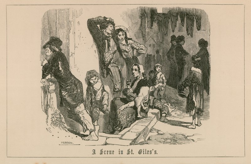 A scene in St Giles