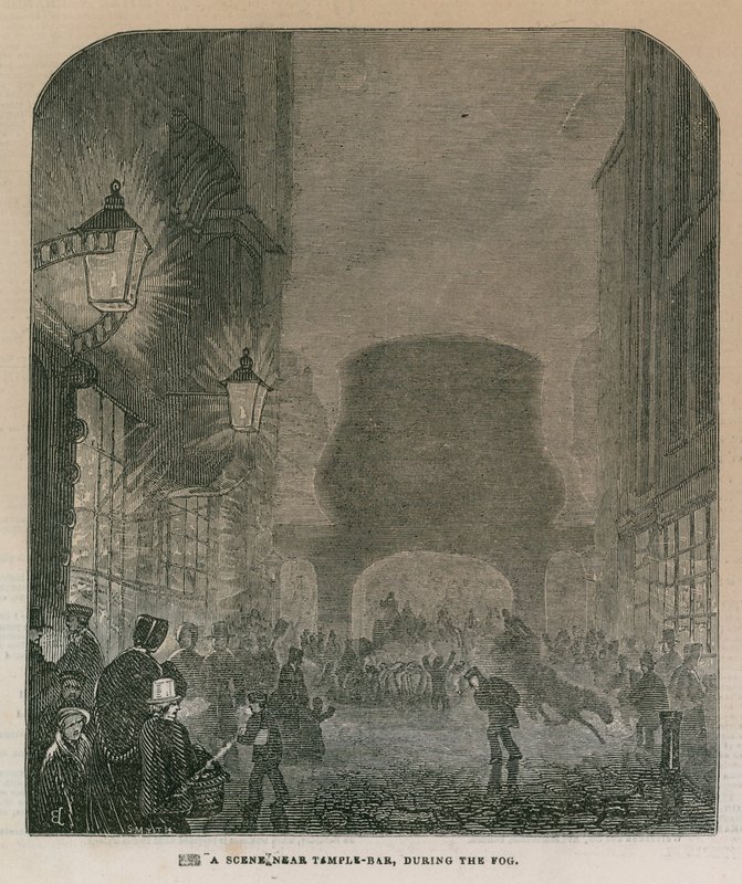 A Scene Near Temple Bar by English School