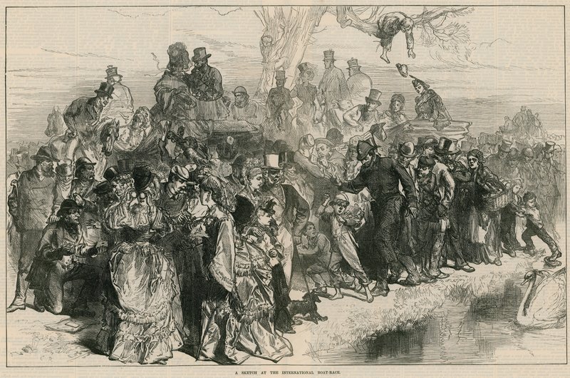 A sketch at the International Boat-Race by English School