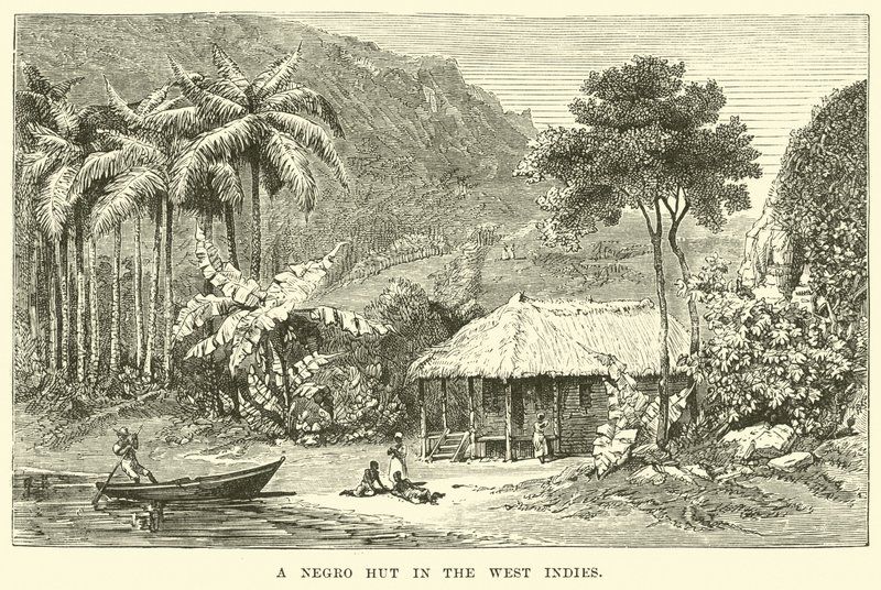 A Slave Hut in the West Indies by English School