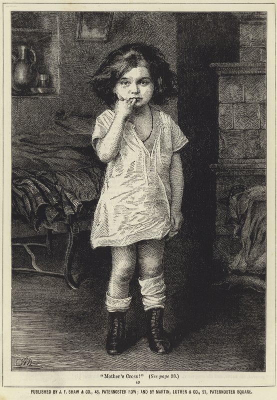 A small child looking upset by English School