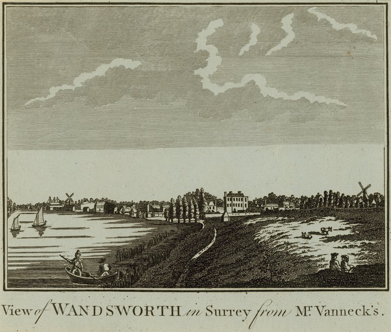 A View of Wandsworth in Surrey by English School
