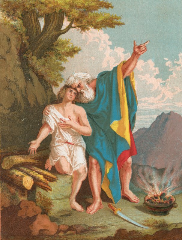 Abraham Offering up Isaac by English School