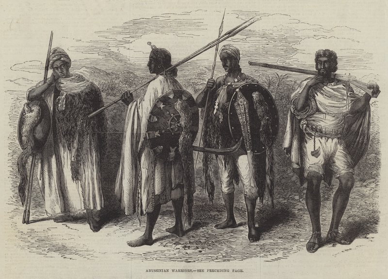 Abyssinian Warriors by English School