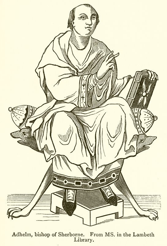Adhelm, Bishop of Sherborne by English School