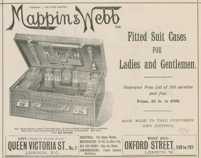 Advert for Mappin & Webb Ltd by English School