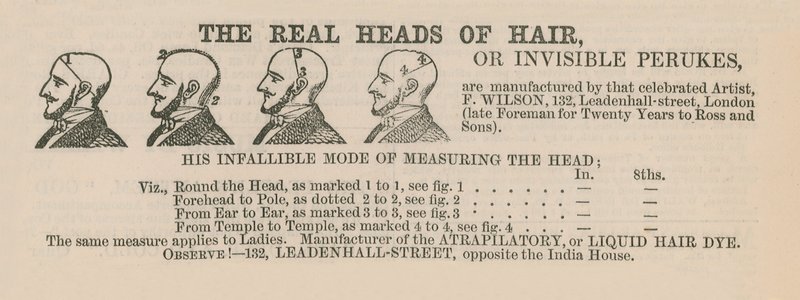 Advert for Wigs by English School