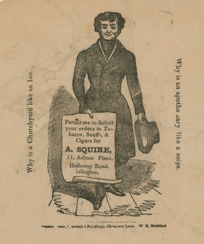 Advertisement for A Squire by English School