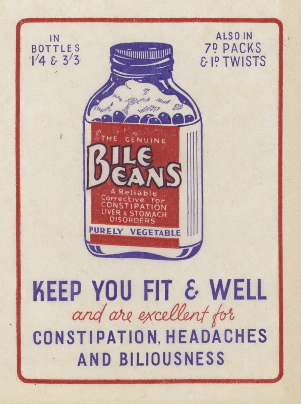 Advertisement for Bile Beans by English School