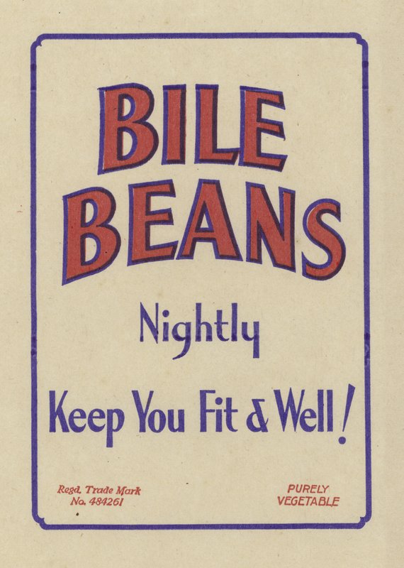 Advertisement for Bile Beans by English School