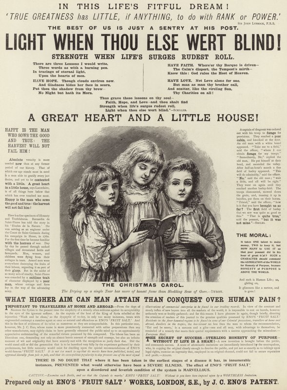 Advertisement for Enos Fruit Salt by English School