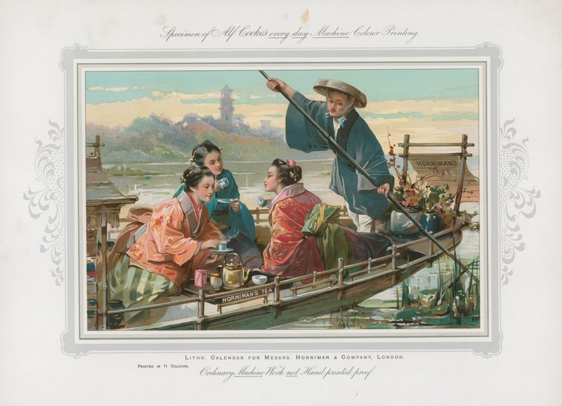 Advertisement for Hornimans Tea by English School