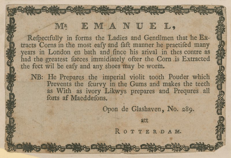 Advertisement for Mr Emanuel by English School