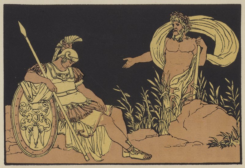 Aeneas and Tiber by English School