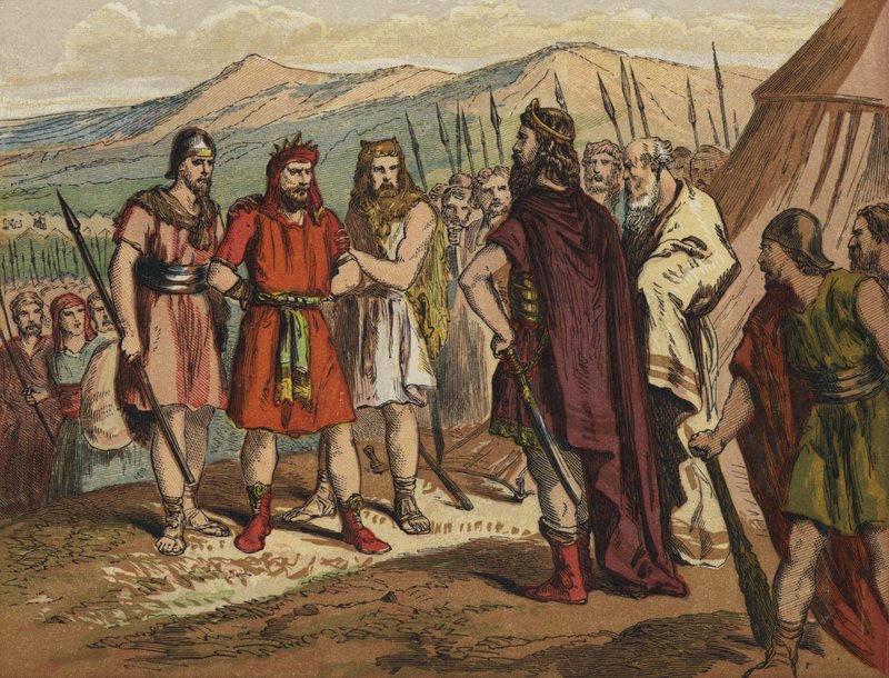 Agag brought before Samuel by English School