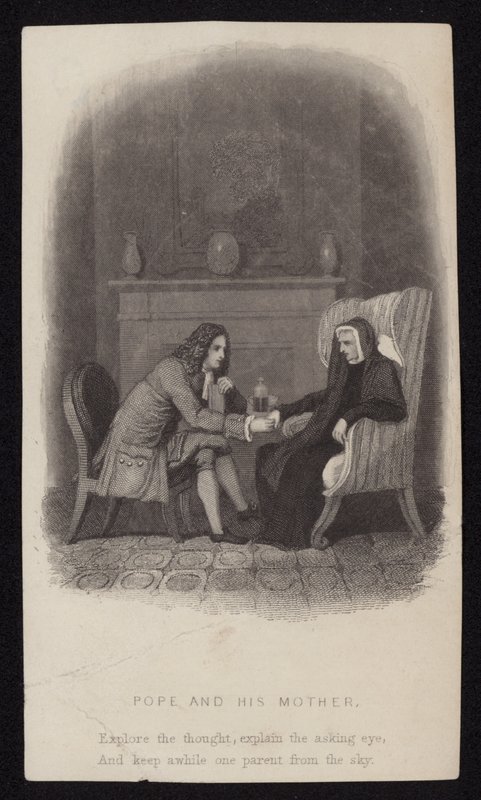 Alexander Pope and His Mother by English School