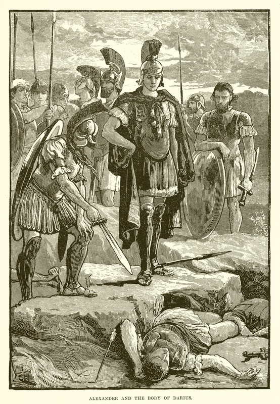 Alexander and the Body of Darius by English School