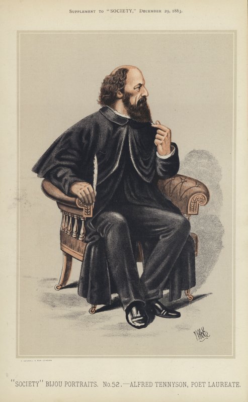 Alfred Tennyson, Poet Laureate by English School