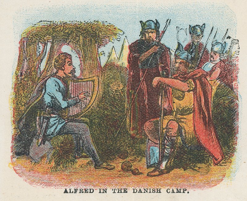 Alfred in the Danish Camp by English School
