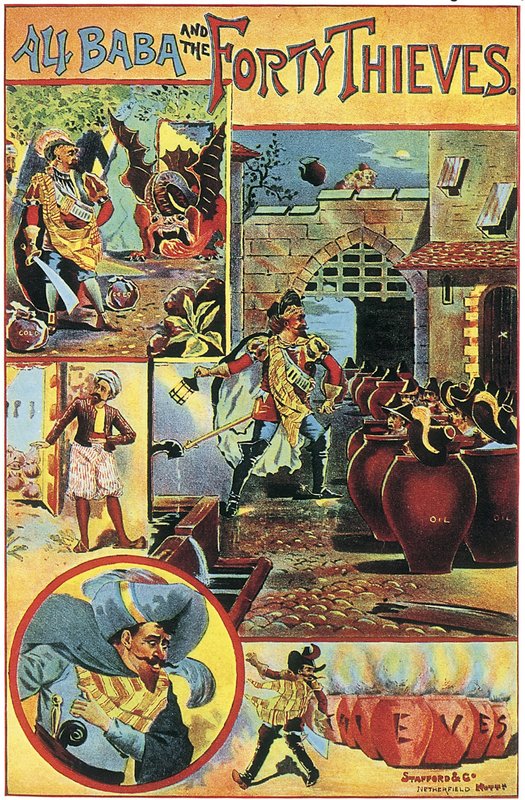 Ali Baba and the Forty Thieves by English School