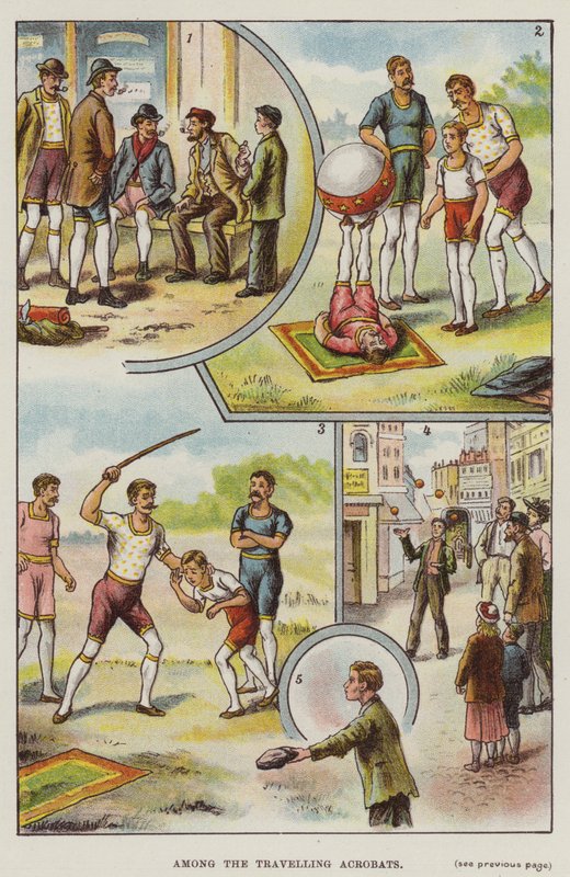 Among the Travelling Acrobats by English School