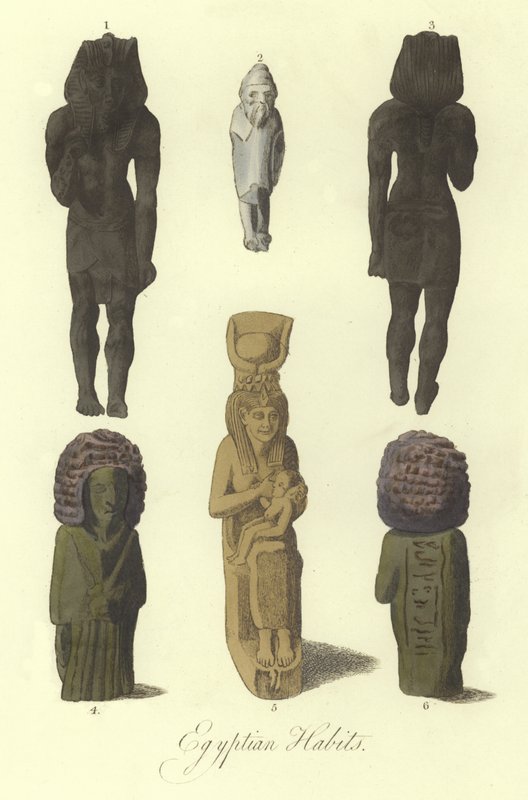 Ancient Egyptian Statues or Figurines by English School
