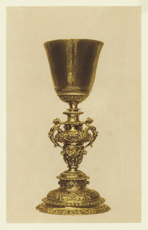 Ancient Gilded Chalice by English School