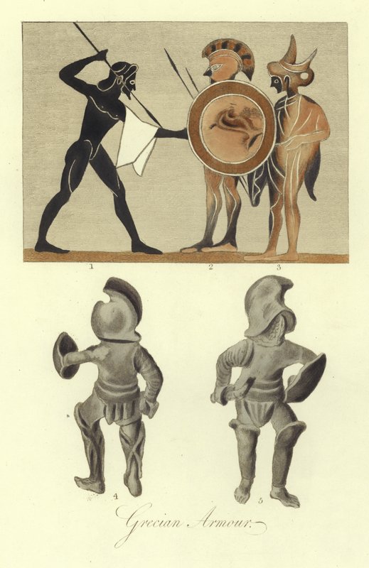 Ancient Greek Armour by English School