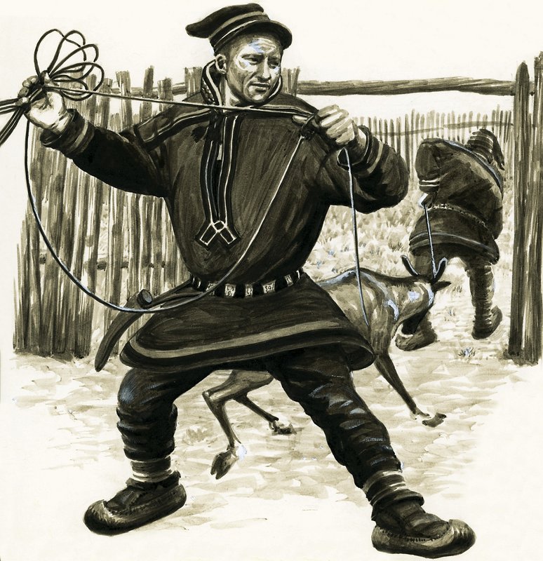 Ancient Peoples of the World: Laplanders by English School