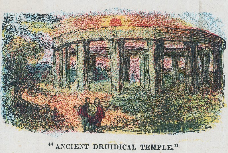 Ancient Druidical Temple by English School