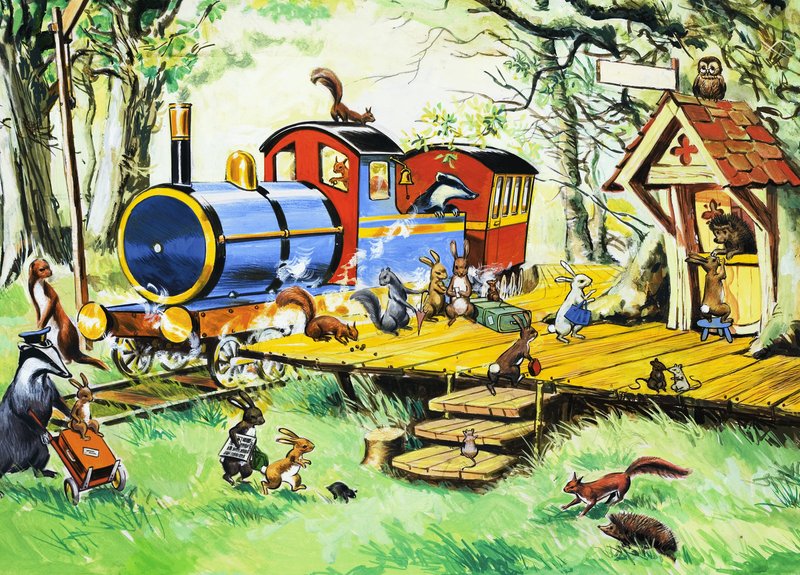 Animal Railway Station by English School