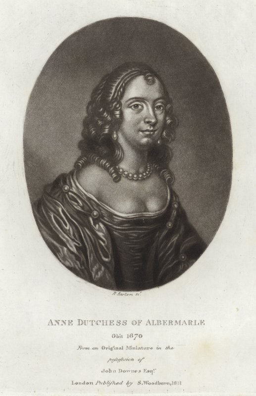 Anne Duchess of Albemarle by English School
