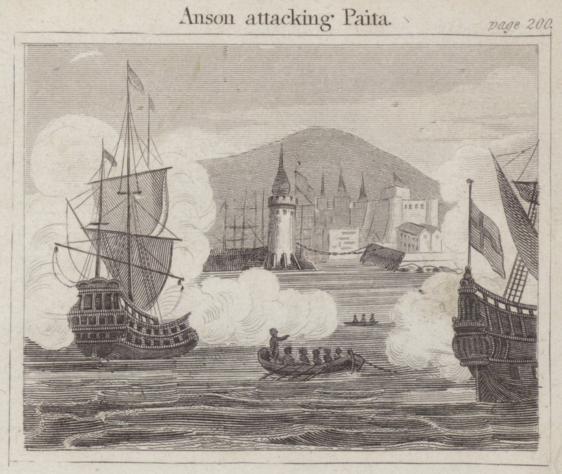 Anson attacking Paita by English School