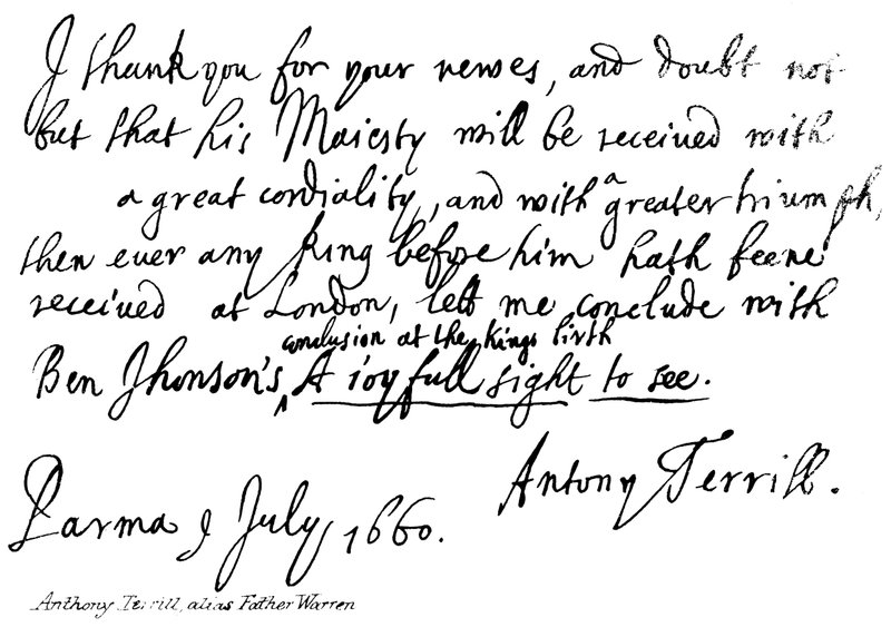 Anthony Terrill, alias Father Warren by English School